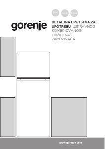 Priručnik Gorenje RF4141PS4 Frižider – zamrzivač