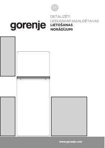 Rokasgrāmata Gorenje RF4142PW4 Ledusskapis ar saldētavu