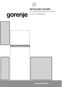 Kasutusjuhend Gorenje RF414EPS4 Külmik-sügavkülmik