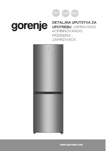 Priručnik Gorenje RK4161PS4 Frižider – zamrzivač