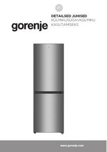 Kasutusjuhend Gorenje RK416DPW4 Külmik-sügavkülmik