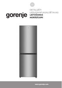 Rokasgrāmata Gorenje RK416DPW4 Ledusskapis ar saldētavu