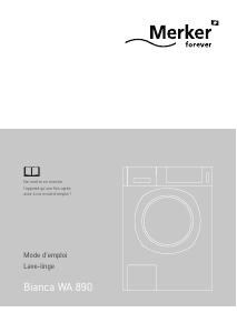 Mode d’emploi Merker Bianca WA 890 Lave-linge