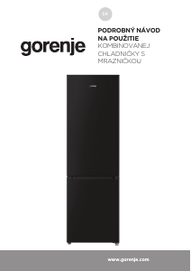 Návod Gorenje RK58DPB4 Chladnička s mrazničkou
