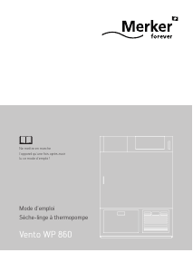 Mode d’emploi Merker Vento WP 860 Sèche-linge