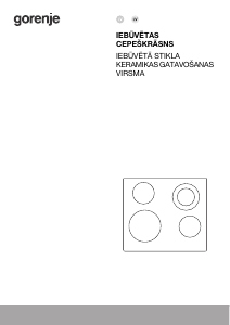 Rokasgrāmata Gorenje ECT322BCSC Plīts virsma