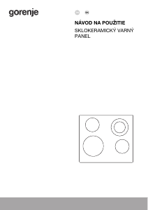 Návod Gorenje ECT643BX Pánt