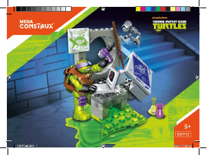 Handleiding Mega Construx set DXY12 Turtles Donnie Mouser-aanval