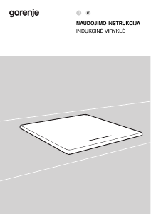 Vadovas Gorenje GI6401BCE Kaitlentė