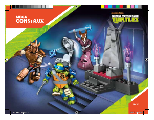 Handleiding Mega Construx set FFC57 Turtles Shredders throne battle