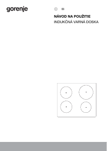 Návod Gorenje IS645BG Pánt