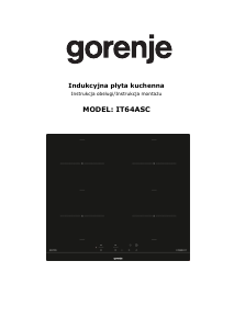 Instrukcja Gorenje IT64ASC Płyta do zabudowy