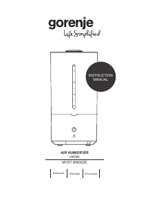 Rokasgrāmata Gorenje H45W Gaisa mitrinātājs
