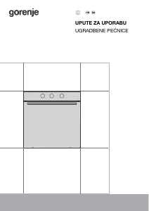 Priručnik Gorenje BO6717E03BG Pećnica