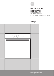 Manual Gorenje BO725E10BG Cuptor