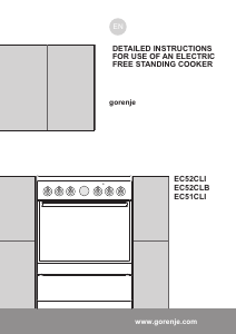 Handleiding Gorenje EC52CLB Fornuis