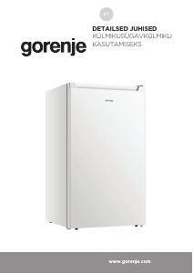 Kasutusjuhend Gorenje RB39EPW4 Külmik