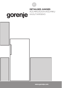 Kasutusjuhend Gorenje RB492PW Külmik