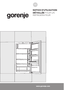 Mode d’emploi Gorenje RBI412EE1 Réfrigérateur