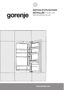Mode d’emploi Gorenje RI412EE1 Réfrigérateur