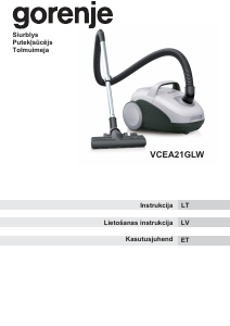 Rokasgrāmata Gorenje VCEA21GLW Putekļu sūcējs