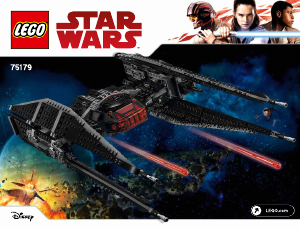 Manual de uso Lego set 75179 Star Wars Kylo Rens TIE fighter