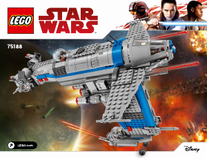 Käyttöohje Lego set 75188 Star Wars Vastarinnan pommikone