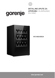 Priručnik Gorenje WC48G4BG4 Ormarić za vino
