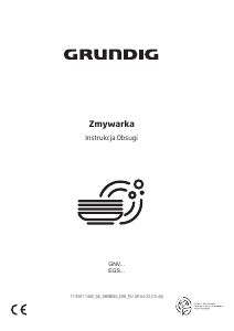 Instrukcja Grundig GNFP4621XB Zmywarka