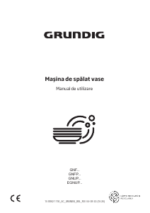 Manual Grundig GNFP4621XB Maşină de spălat vase