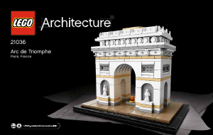 Mode d’emploi Lego set 21036 Architecture L'Arc de Triomphe