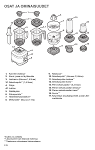 Käyttöohje KitchenAid 5KSB4026EBK Tehosekoitin