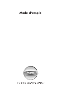 Mode d’emploi KitchenAid 5KRFX9000M Réfrigérateur combiné