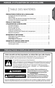 Mode d’emploi KitchenAid 5KEK1722EOB Bouilloire
