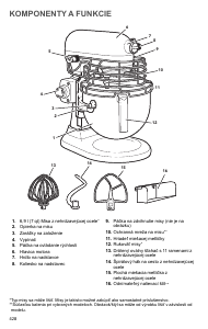 Návod KitchenAid 5KSM7990XEWH Kuchynský mixér