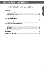 Bruksanvisning KitchenAid 5KMT2116EOB Brødrister