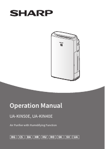 Manual Sharp UA-KIN50E-W Purificator de aer
