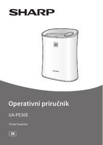 Priručnik Sharp UA-PE30E-WB Pročišćivač zraka