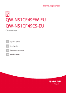 Manuál Sharp QW-NS1CF49ES-EU Myčka na nádobí