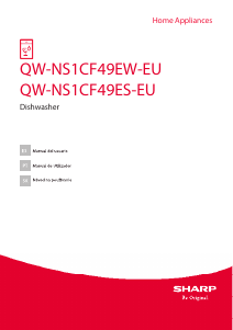 Návod Sharp QW-NS1CF49EW-EU Umývačka riadu