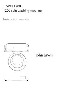 Bruksanvisning John Lewis JLWM 1200 Tvättmaskin