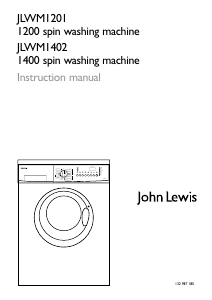 Bruksanvisning John Lewis JLWM 1402 Tvättmaskin