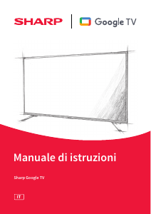 Manuale Sharp 75FQ5EG LED televisore