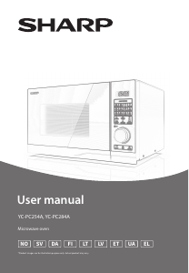 Käyttöohje Sharp YC-PC284AE-S Mikroaaltouuni