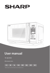 Használati útmutató Sharp YC-QC254AE-B Mikrohullámú sütő