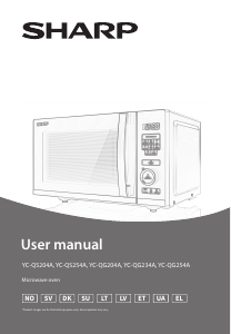Εγχειρίδιο Sharp YC-QG204AE-B Φούρνος μικροκυμάτων
