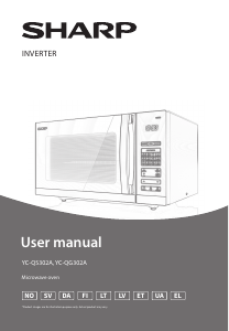 Käyttöohje Sharp YC-QS302AE-B Mikroaaltouuni