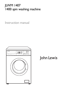 Bruksanvisning John Lewis JLWM 1407 Tvättmaskin