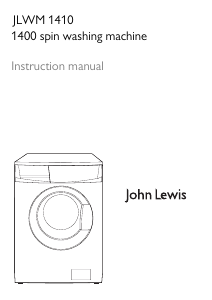 Bruksanvisning John Lewis JLWM 1410 Tvättmaskin