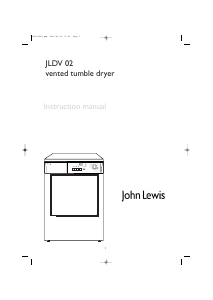 Handleiding John Lewis JLDV 02 Wasdroger